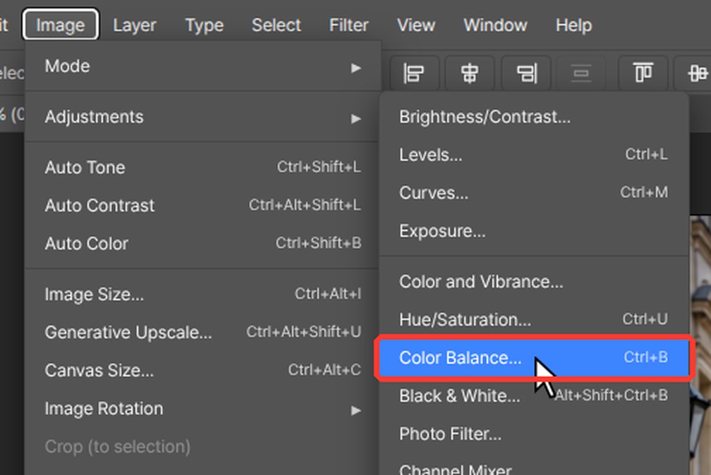 Where to click — Grade the colors