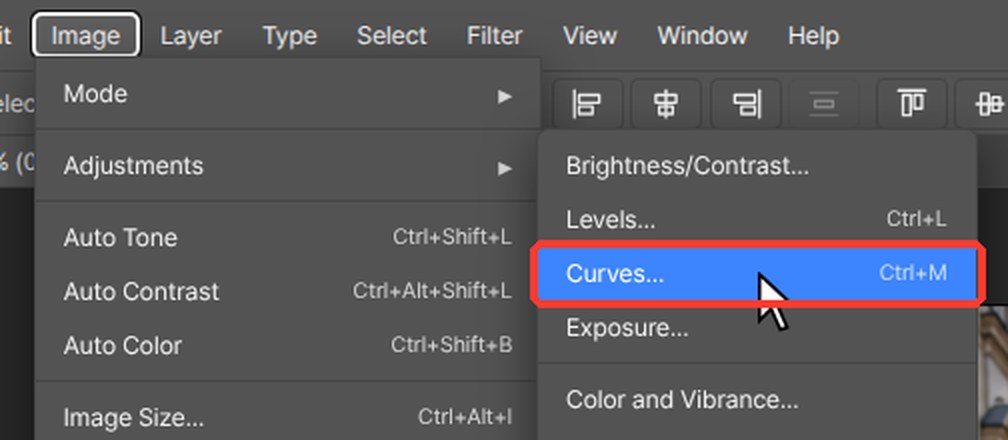 Where to click — Add contrast with an S curve